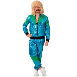 NEU Jogging-Anzug Dylan, Blau-Grün-Metallic, Größe 48-50