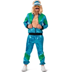 NEU Jogging-Anzug Dylan, Blau-Grün-Metallic, Größe 48-50