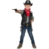 NEU Kinder-Kostüm Cowboy-Weste, schwarz, Gr. 116