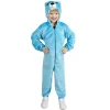NEU Kinder-Kostüm Fantasy-Bär aus dickem Plüsch, Overall, blau, Gr. 98-104