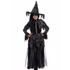 NEU Kinder-Kostüm Halloween Hexe schwarzer Tod, inkl. Hut, Größe: 98-104