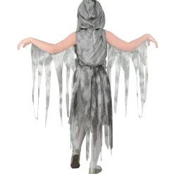 NEU Kinder-Kostüm Ketten-Geist, Kleid mit Kapuze, inkl. Kette, Gr. 128