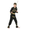 NEU Kinder-Kostüm Ninja Dragon, inkl. Hose, Oberteil, Gürtel & Stirnband, Größe: 116