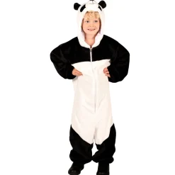 NEU Kinder-Kostüm Panda aus dickem Plüsch, Overall, Gr. 80-86