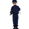 NEU Kinder-Kostüm Polizist, blau, 3-teilig mit Jacke, Hose und Kappe, Größe 104