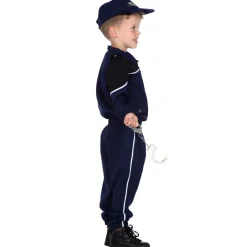 NEU Kinder-Kostüm Polizist, blau, 3-teilig mit Jacke, Hose und Kappe, Größe 104