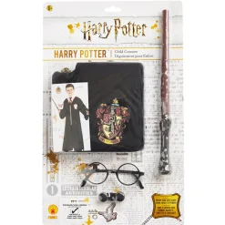 NEU Kinder-Kostüm-Set Harry Potter mit Umhang, Brille und Zauberstab, Größe: 5-8 Jahre