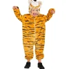 NEU Kinder-Kostüm Tiger aus dickem Plüsch, Overall, Gr. 80-86