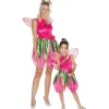NEU Kinder-Kostüm Waldfee, Kleid mit Flügeln, pink, Gr. 104