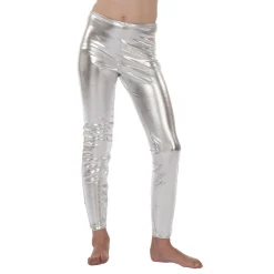 NEU Kinder-Leggings, silber, Gr. 116