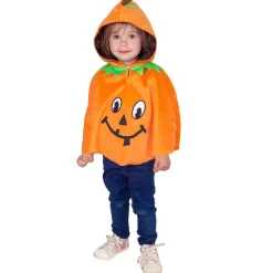 NEU Kleinkind-Cape Kürbis mit Kapuze, orange, bis Gr. 104