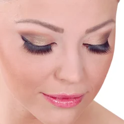 NEU Künstliche Wimpern, 1 Paar mit Wimpernkleber, Dicht Schwarz