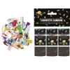 NEU Konfetti-Kanone Metallic-Streifen, 10cm, bunt, 3 Stück