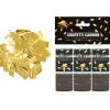 NEU Konfetti-Kanone Metallic-Streifen, 10cm, gold, 3 Stück