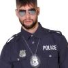 NEU Kostüm-Set Police Officer, mit Brille, Abzeichen und Marke