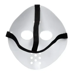 NEU Kunststoff-Maske Hockey, weiß, mit elastischem Band