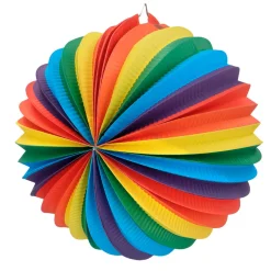NEU Lampion Regenbogen, aus Papier, 25cm