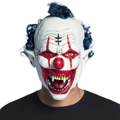 NEU Latex-Gesichtsmaske Vampir Clown, mit Haar