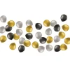 NEU Latex-Luftabllons Mini glänzend, 13cm, silber/gold/schwarz, 50 Stück