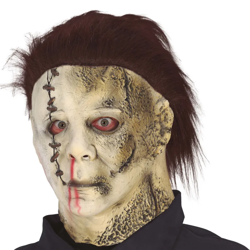 NEU Latex-Maske Macheten-Killer mit Haaren