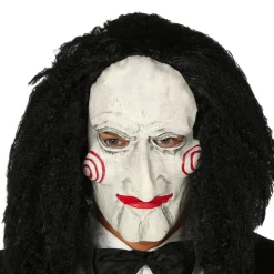 NEU Latex-Maske Marionette mit schwarzen Haaren