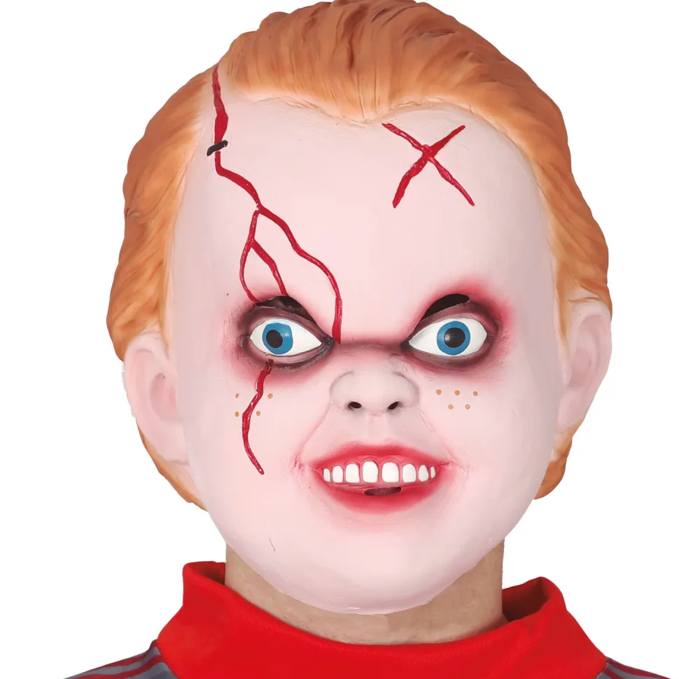 NEU Latex-Maske Teufelskind / Teufelspuppe