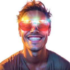 NEU LED Gitter-Brille, leuchtend, sortierte Farben