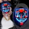 NEU LED-Maske Halloween blau, größenverstellbar