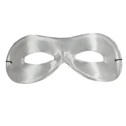 NEU Maske Bandit / Superheld, Augenmaske mit Gummizug, Silber