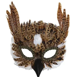 NEU Maske Eule, aus Federn
