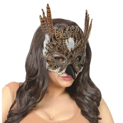 NEU Maske Eule, aus Federn