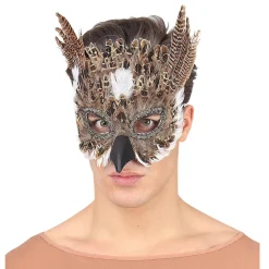NEU Maske Eule, aus Federn
