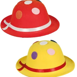 NEU Melone Mini-Clownshut mit Gummiband, sortierte Farben, 1 Stück