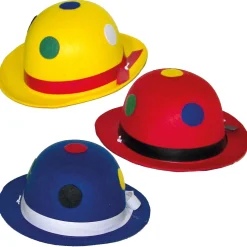 NEU Mini-Hut Melone, gepunktet, 1 Stück, gelb oder blau oder rot