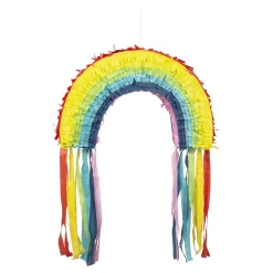 NEU Mini-Piñata / Pinata Regenbogen, bunt, ca. 23x35cm