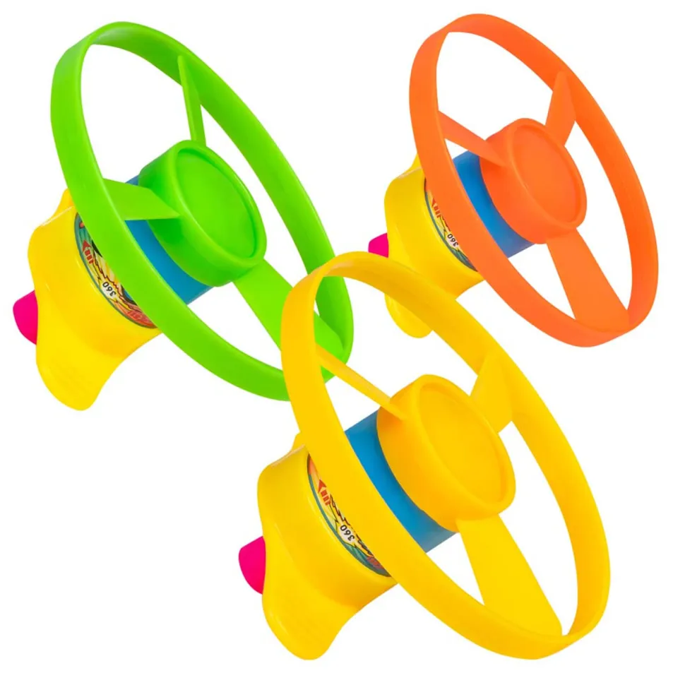 NEU Mitgebsel / Gastgeschenk Aufzieh-Helikopter-Spiel mit Propellern, in verschiedenen Farben sortiert