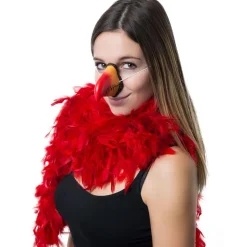 NEU Nase / Schnabel Papagei aus Gummi, rot