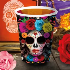 NEU Papp-Becher Day of the Dead, 6 Stk., ca. 240ml
