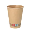 NEU Pappbecher für Heißgetränke, 0,3 l, braun, 50 Stück