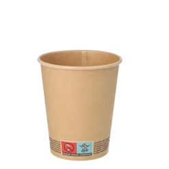 NEU Pappbecher für Heißgetränke, 0,2 l, braun, 50 Stück