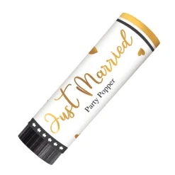 NEU Party Popper Just Married, 2er-Pack
