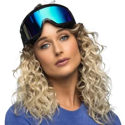 NEU Party-Skibrille, größenverstellbar, schwarz