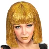 NEU Perücke Glitterfolie, gold
