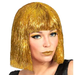 NEU Perücke Glitterfolie, gold