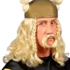NEU Perücke kleiner Gallier, mit Schnurrbart, blond