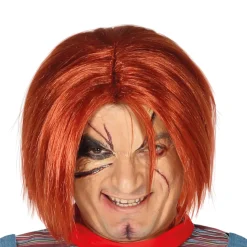NEU Perücke Mörder-Puppe, rot
