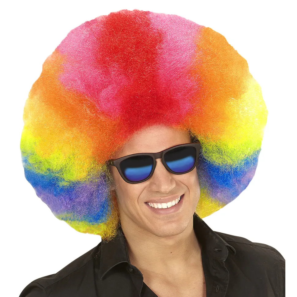 NEU Perücke Regenbogen-Afro