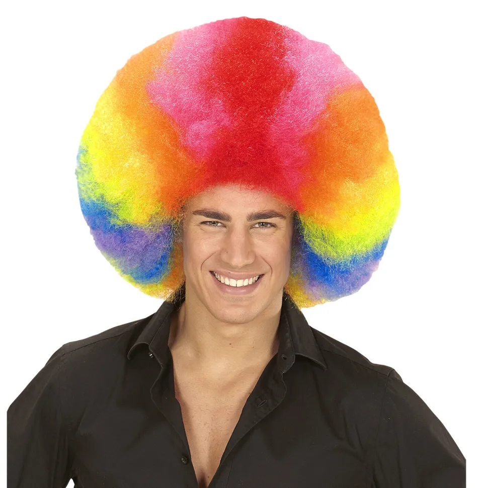 NEU Perücke Regenbogen-Afro