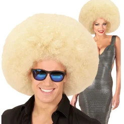 NEU Perücke Riesenafro, blond