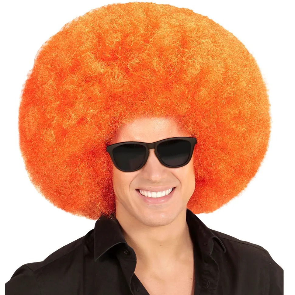 NEU Perücke Riesenafro, orange